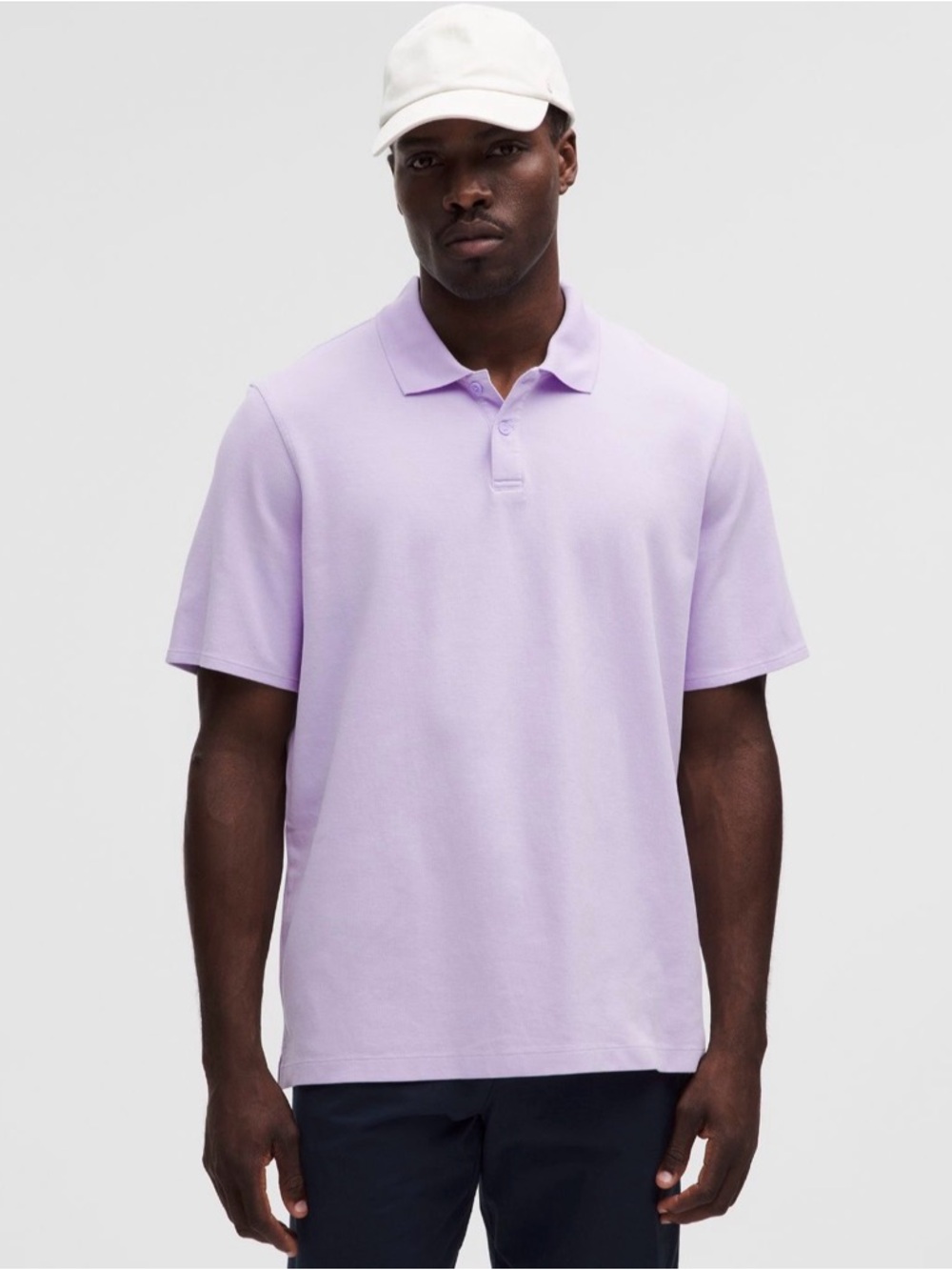 lululemon men’s cotton  pique short sleeve polo